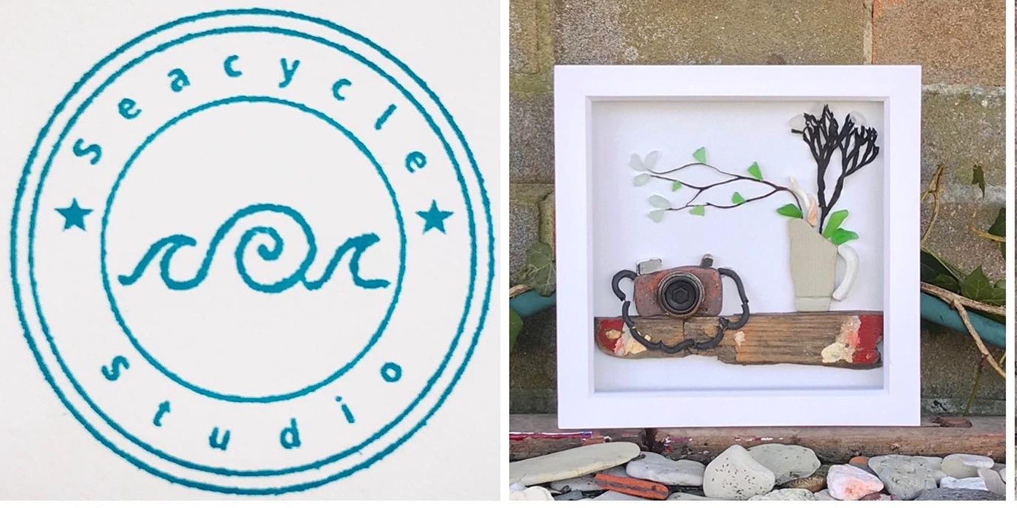 Creating Art with Sea Glass Workshop with Seacycle Studio at Tiny Homes Holidays - Eco-friendly lodges for off-grid vacations on the Isle of Wight.