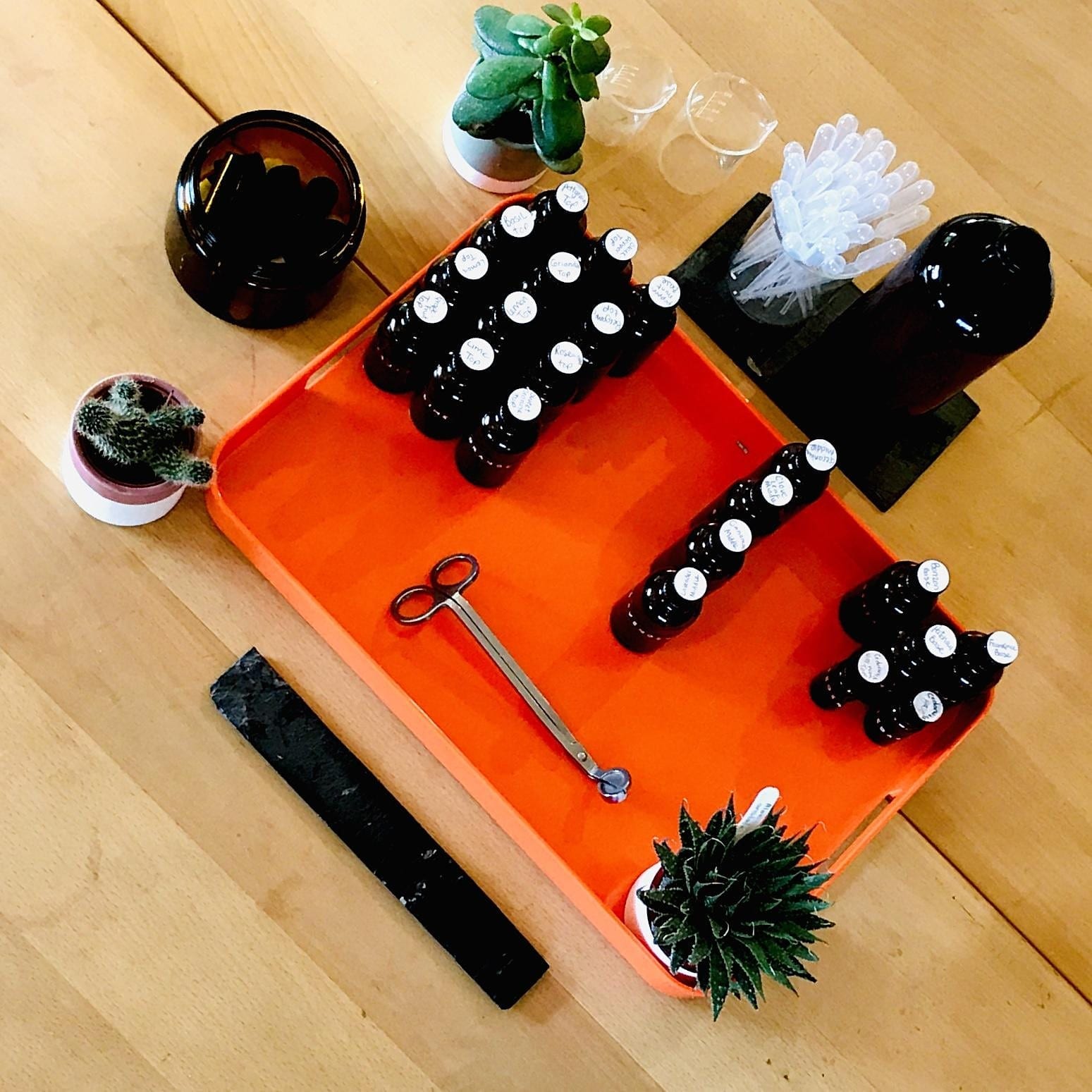 Bespoke natural fragrance workshop at Tiny Homes Holidays - Eco-friendly lodges for off-grid vacations on the Isle of Wight, set in a natural meadow, adjacent to ancient woodland