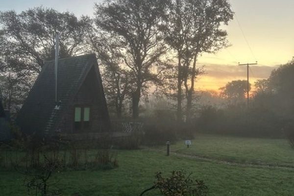 Winter Sunrise at Tiny Homes Holidays